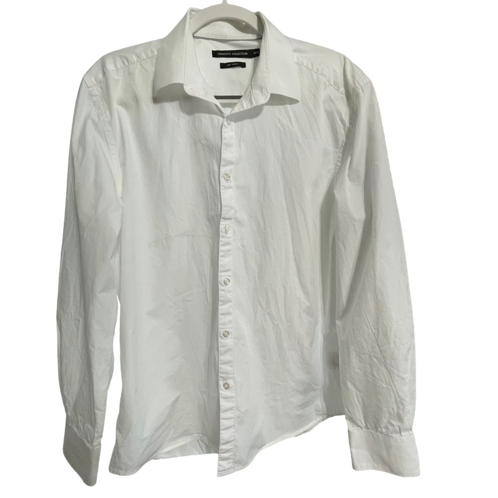 Lafayette Collection women LS Button Down Shirt size 41/42